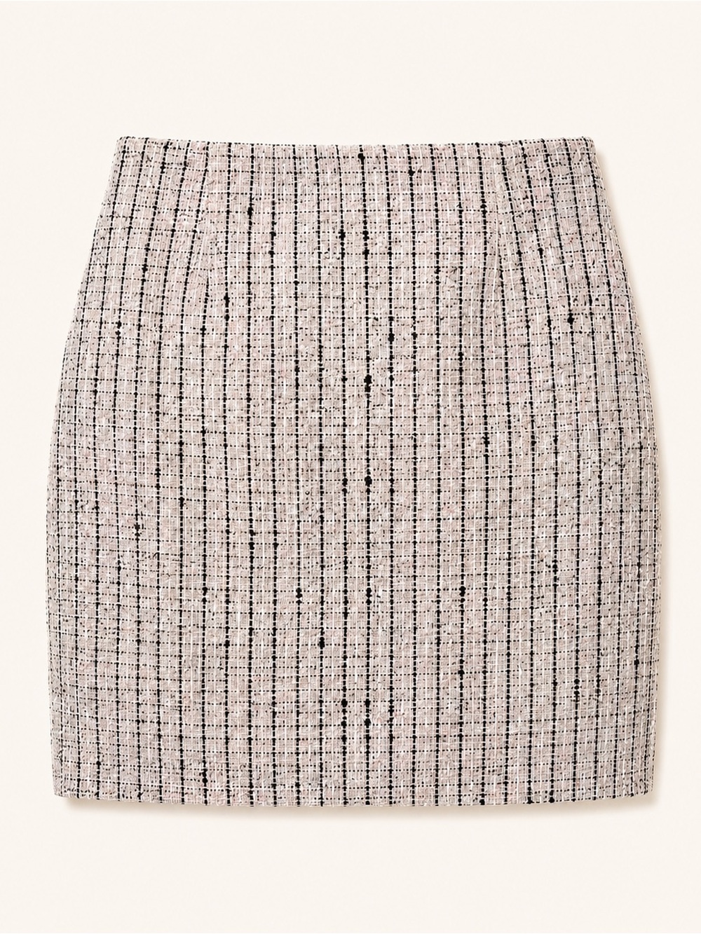 Karl Lagerfeld Paris Tweed Pencil Skirt Gray Pink